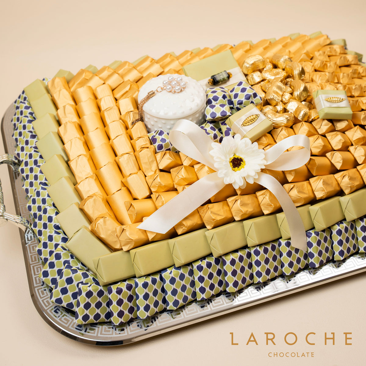 Laroche luxury chocolate tray in Dubai with premium chocolate arrangement