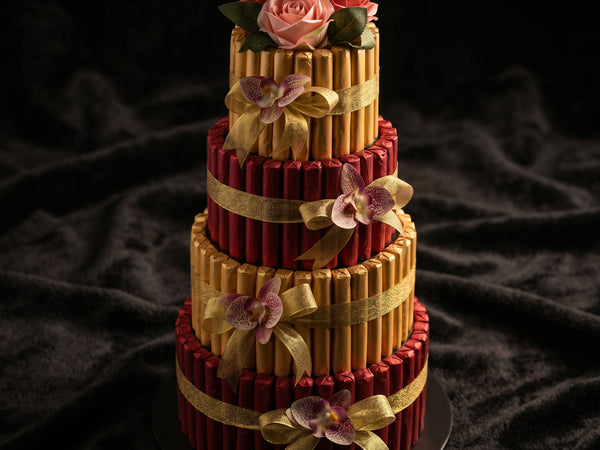 Laroche Chocolate Finger Stick Arrangement – Tiered Tower Centerpiece UAE
