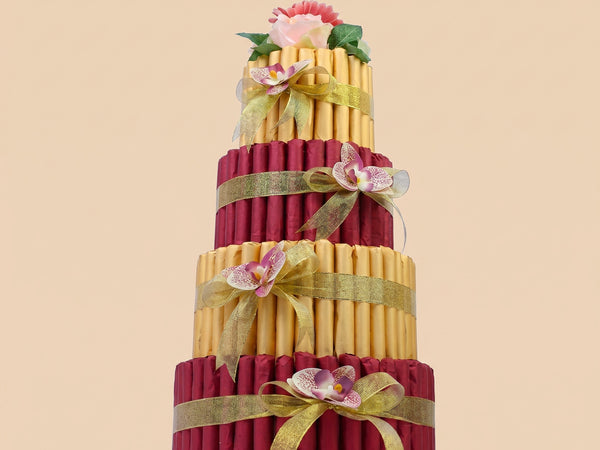 Laroche Chocolate Finger Stick Arrangement – Tiered Tower Centerpiece UAE