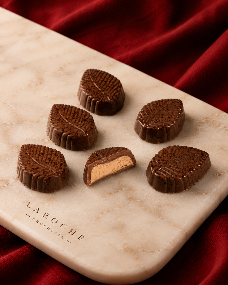 Chocolate hazelnuts with fuillntine