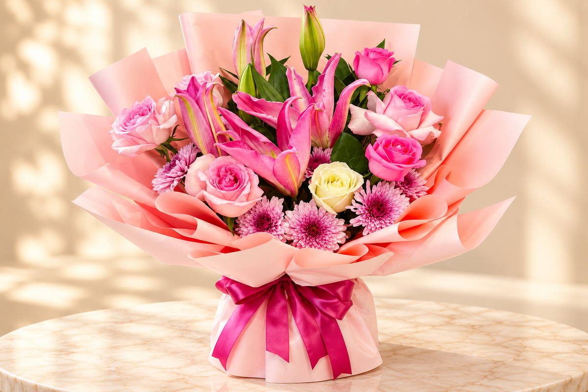 Fresh Lily Flower Bouquets