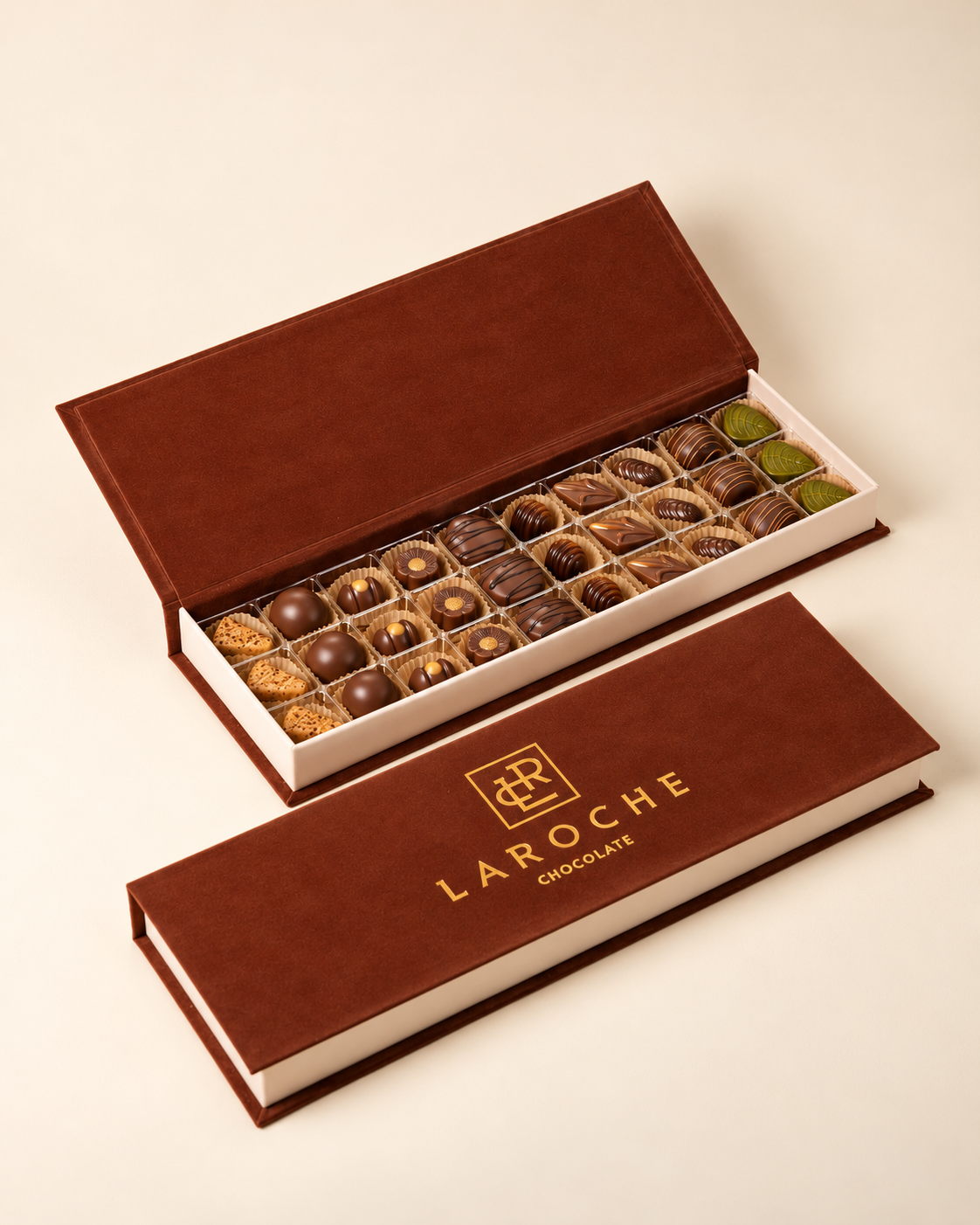 Luxury Long Velvet Chocolate Box