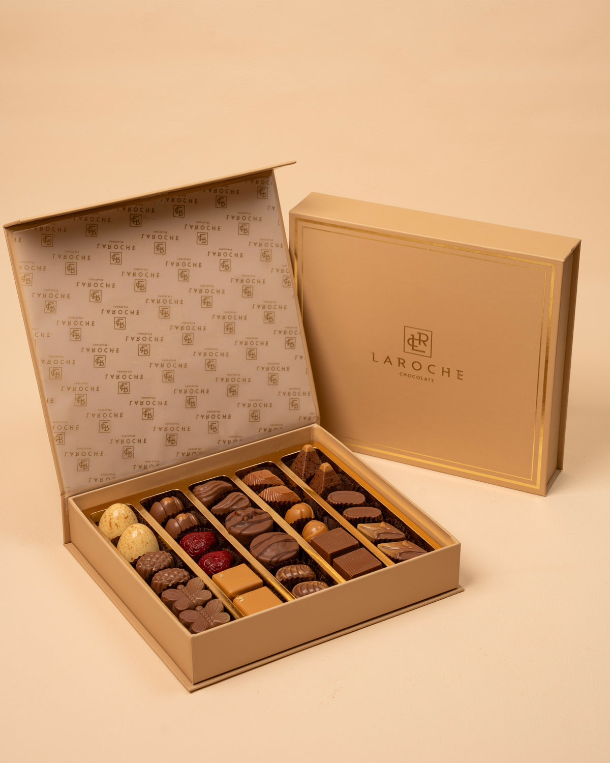 Premium Laroche chocolate gift box with assorted chocolates