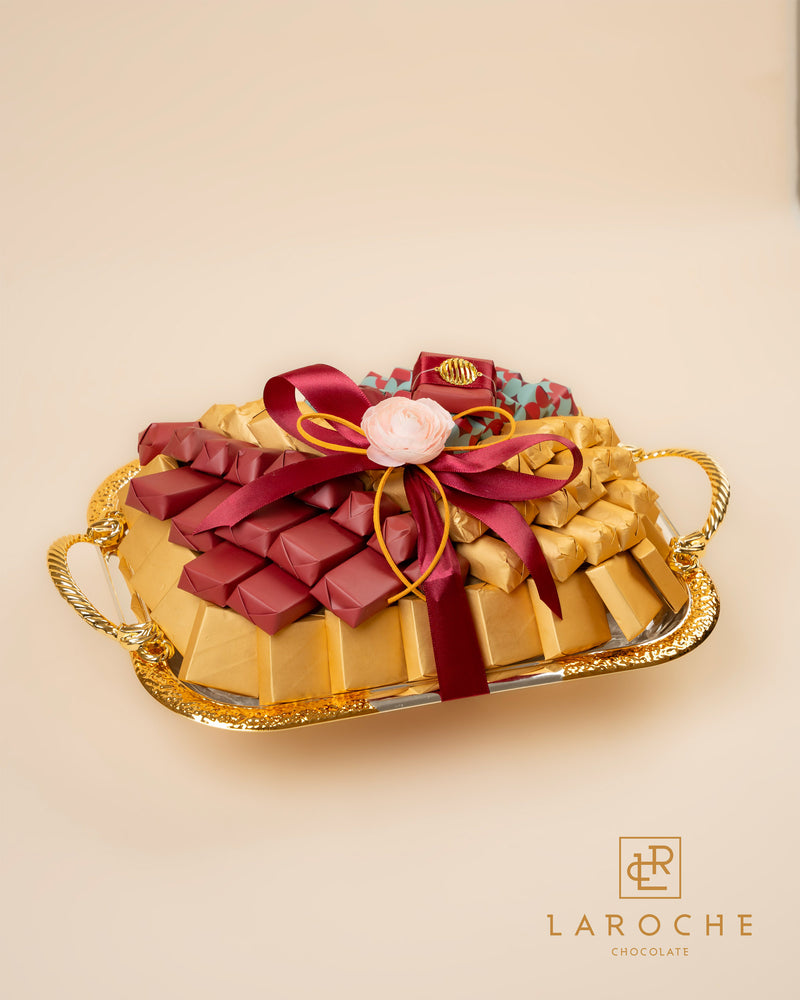 Luxury red tray