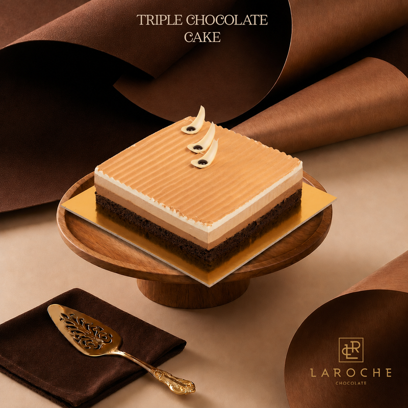 Triple chocolate cake